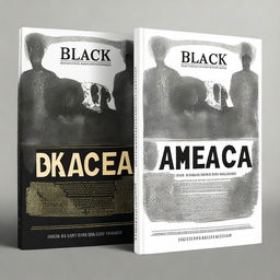 Design a book cover for the title 'Black America'