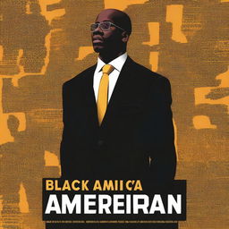 Create a book cover for the title 'Black America' with a focus on criminal justice