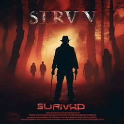 Create a movie poster for a thriller film titled 'Survivor (El conciliador)'