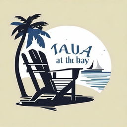 A shirt design featuring an Adirondack chair with the text 'AWAY AT THE BAY'