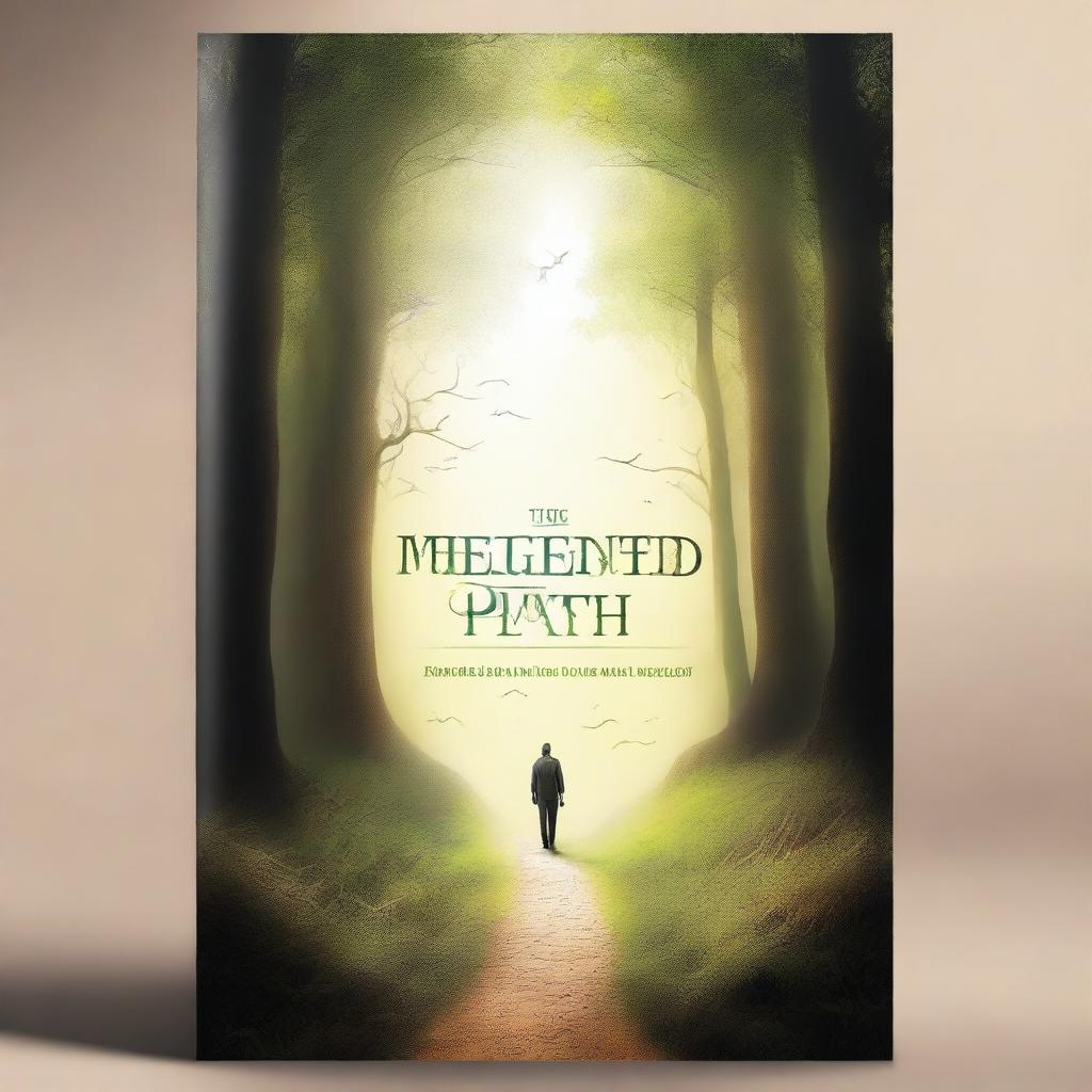 Create a book cover for a personal development book titled 'The Neglected Path: From Shadows to Self'