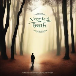 Create a book cover for a personal development book titled 'The Neglected Path: From Shadows to Self'