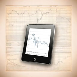 A full image for a stock market Kindle book with no background