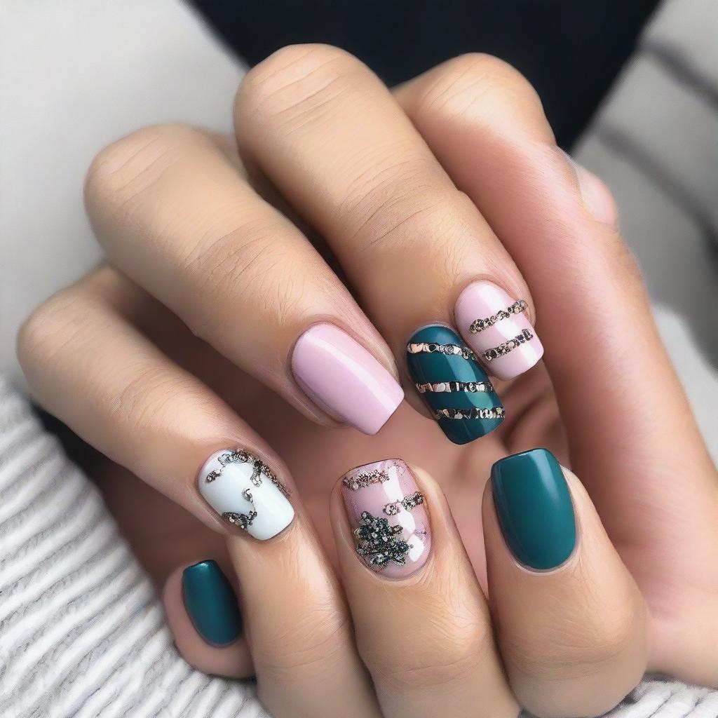 A collection of stylish and trendy designs for short nails