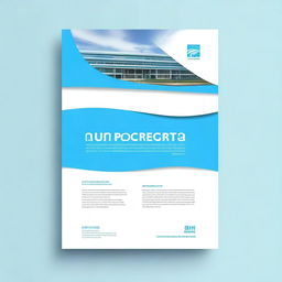 A creative cover page for the Pedagogical University of the Ministry of Education of Bolivia, featuring sky blue and white colors