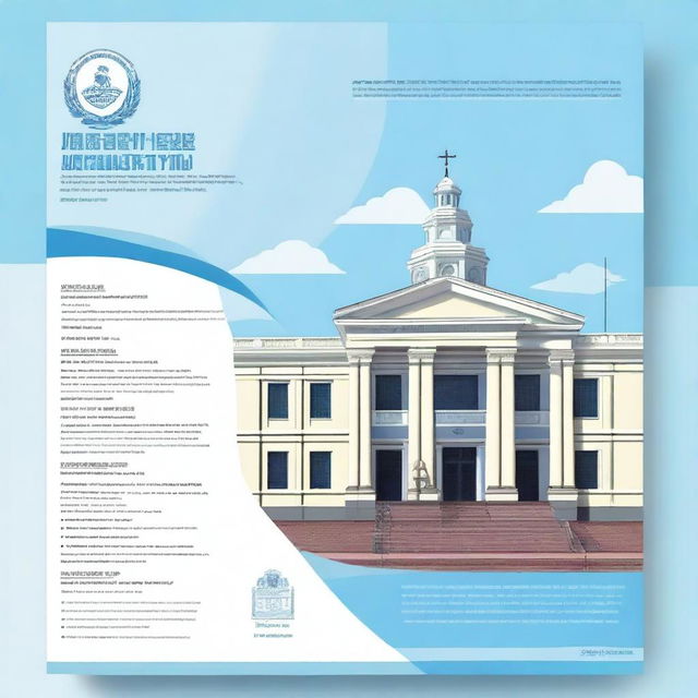 A cover page for the Pedagogical University of the Ministry of Education of Bolivia, featuring sky blue and white colors