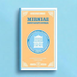 A stylized cover with borders for the Pedagogical University of the Ministry of Education of Bolivia, featuring sky blue and white colors