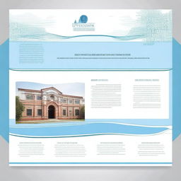 Create a border design for a university cover page for the Pedagogical University of the Ministry of Education of Bolivia