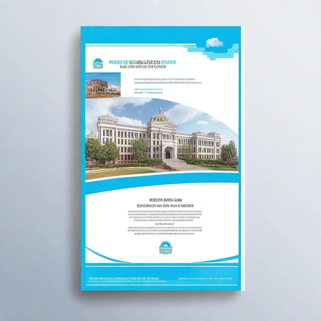 Create a border design for a university cover page for the Pedagogical University of the Ministry of Education of Bolivia