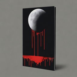 Create a book cover with dimensions 9 inches down and 6 inches across, featuring a black background