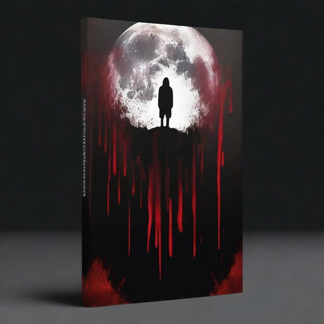 Create a book cover with dimensions 9 inches down and 6 inches across, featuring a black background