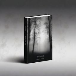 Create a book cover with dimensions 9 inches down and 6 inches across, featuring a black background