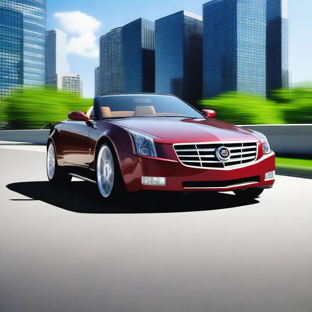 Generate an image of a Cadillac XLR, a sleek and luxurious sports car