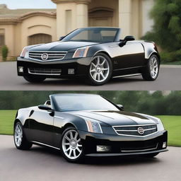 Create an image of the Cadillac XLR with a sportier look