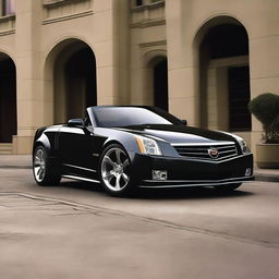 Create an image of the Cadillac XLR with a sportier look