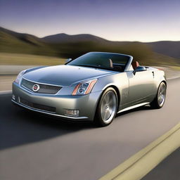 Create an image of the Cadillac XLR with a sportier look