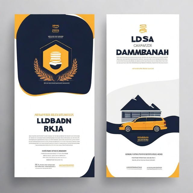 Create a design with the text 'LDKS SMK ISDA Babakan'