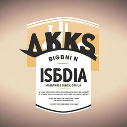 Create a design with the text 'LDKS SMK ISDA Babakan'