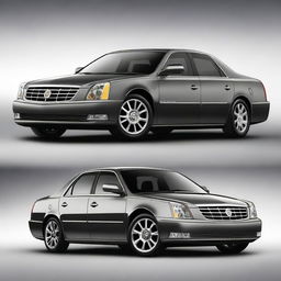 A detailed and realistic rendering of a Cadillac DTS