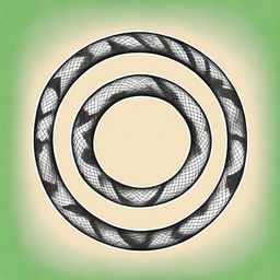 Create a book cover featuring a self-eating snake, also known as an ouroboros