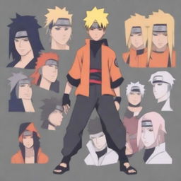 Create an anime version of Xokas in the style of Naruto Shippuden