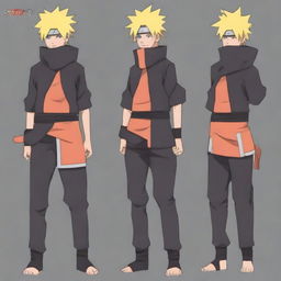 Create an anime version of Xokas in the style of Naruto Shippuden