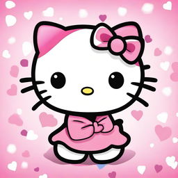 Create an image of Hello Kitty in her classic style