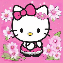 Create an image of Hello Kitty in her classic style