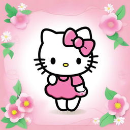 Create an image of Hello Kitty in her classic style