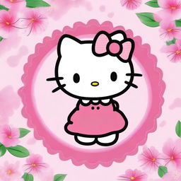 Create an image of Hello Kitty in her classic style