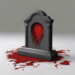 Create a book cover featuring a bloody tombstone