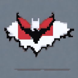 Create a pixel art bat with the colors of the Paraguayan flag