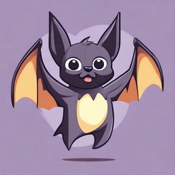 Create an image of a bat holding a Twitch bit