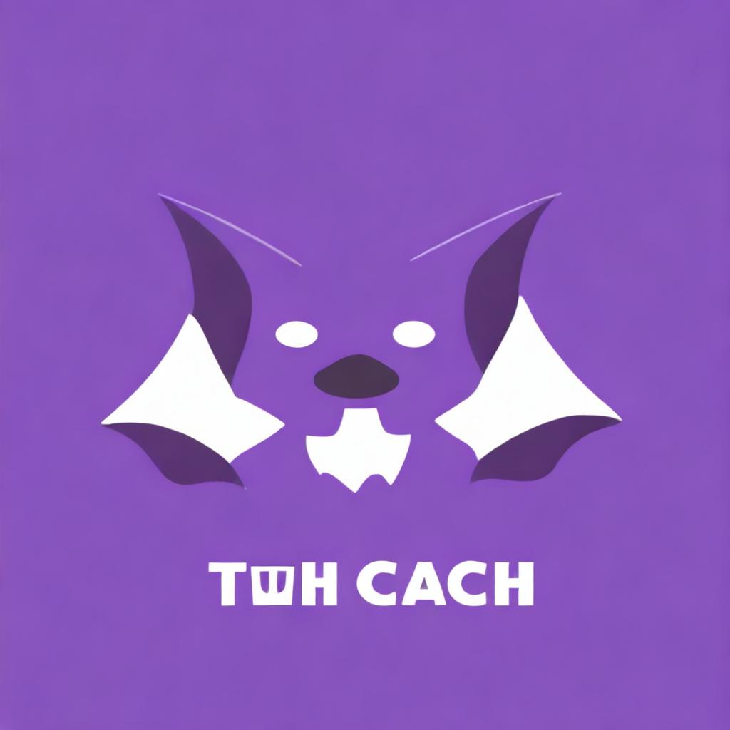 Create an image of a bat holding the Twitch bits logo