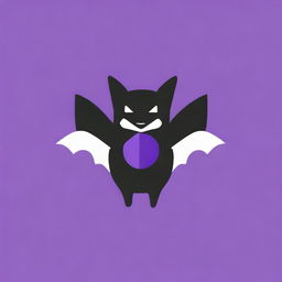 Create an image of a bat holding the Twitch bits logo