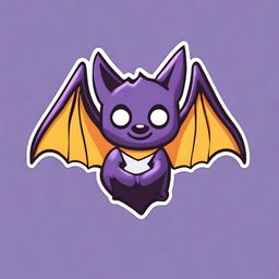 Create an image of a bat holding the Twitch Bits logo