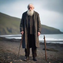 An elderly man with a mysterious aura named Edgar Vincent, living on a secluded island