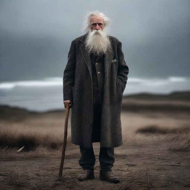 An elderly man with a mysterious aura named Edgar Vincent, living on a secluded island