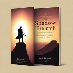 A book cover design featuring the title 'Shadow of Triumph'