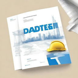 A professional cover page for a civil engineering portfolio