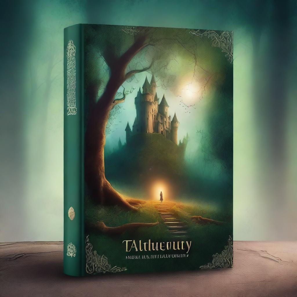 A captivating book cover featuring a mysterious and enchanting scene