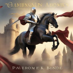 A book cover featuring a valiant knight on horseback