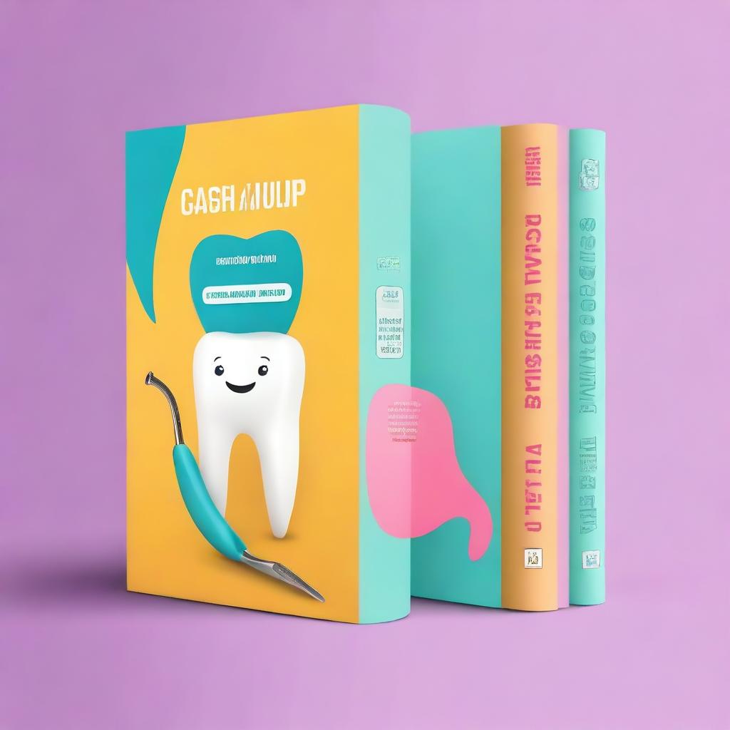 Create a creative dental book cover titled 'Case Album'