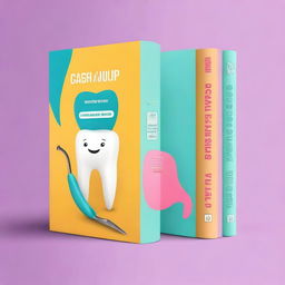 Create a creative dental book cover titled 'Case Album'