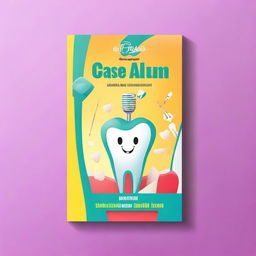 Create a creative dental book cover titled 'Case Album'