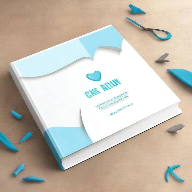 Create an elegant and creative book cover titled 'Case Album' for a dental-themed book