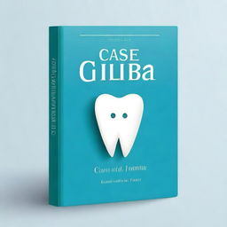 Create an elegant and creative book cover titled 'Case Album' for a dental-themed book