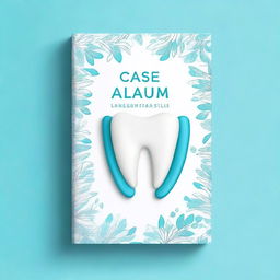 Create an elegant and creative book cover titled 'Case Album' for a dental-themed book