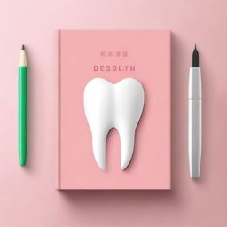 Create an elegant and creative book cover for a dental book titled 'Case Album'