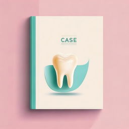 Create an elegant and creative book cover for a dental book titled 'Case Album'